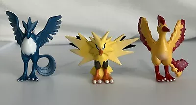 Nintendo Pokemon Articuno Zapdos Moltres Tomy CGTSJ Vintage Figure Lot Of 3 • $21.99