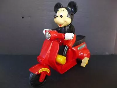 Movable Item Masudaya Mickey Mouse Riding Scooter Made In Japan Showa Retro • £151.60