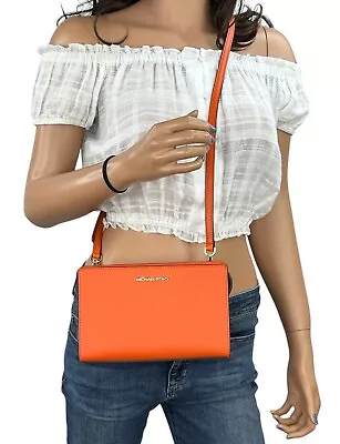 Michael Kors  Sheila Small East West Top Zip Shoulder Crossbody Bag Poppy • $68.80