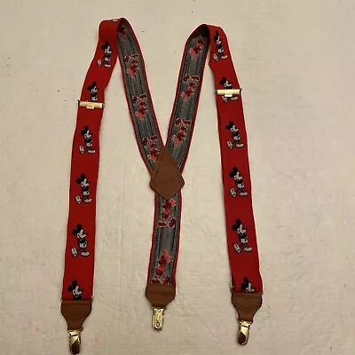 Vintage Mickey Mouse J G Hook Men’s Suspenders • $9.99