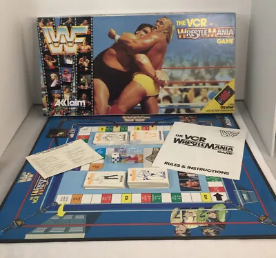 1988 VCR Wrestlemania Board Game Hulk Hogan-Andre The Giant WWF INCOMPLETE READ • $14.99