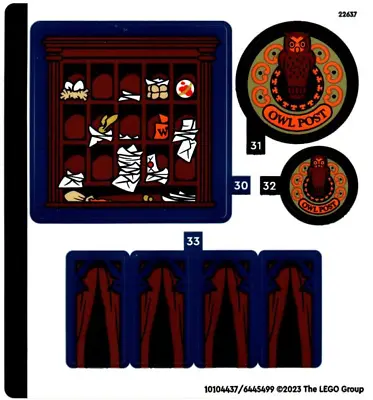 LEGO DIAGON ALLEY: WEASLEYS' WHEEZ 76422 STICKER SHEET 1 ONLY From Set New • $5.99