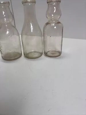 Nice Fairfield Western Maryland Dairy Cream Top Quart Dairy Milk Bottle Set Of 3 • $26