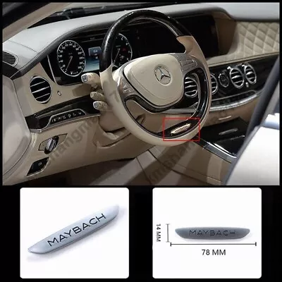 2014-2017 Maybach Car Steering Wheel Emblem Badge For Mercedes  S400 S600 W222 G • $14.99