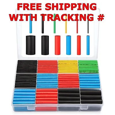 560Pcs Heat Shrink Tubing Insulation Shrinkable Tube 2:1 Wire Cable Sleeve & Box • $4.95