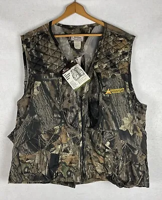 Vintage Mossy Oak Vest Men’s XXL 2XL Superlite Upland Camo Vest NWT! • $39.95