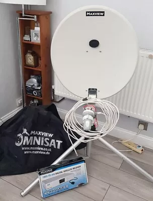 £125 • Buy Maxview Omnisat Complete Satellite Dish Kit With Sat Finder And Receiver