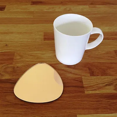 £24.59 • Buy Pebble Shaped Coaster Set - Gold Mirror