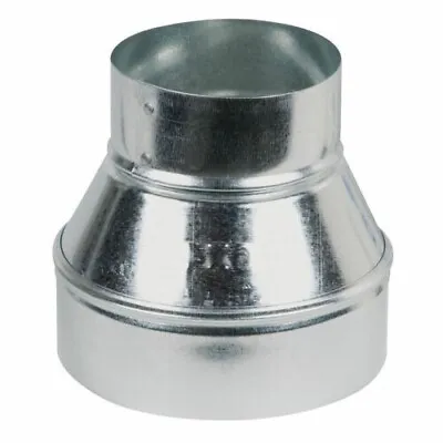 6x5 Duct Reducers -Single Wall Galvanized Metal Duct Reducer 6 To 5  • $16