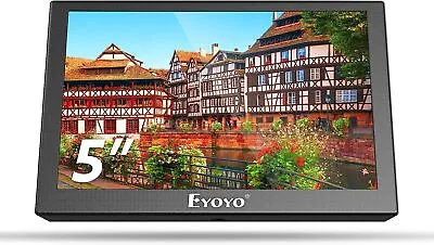 Eyoyo 5  Inch TFT Mini Monitor LCD Display Screen HD/VGA/BNC/AV Video Input • $59.08
