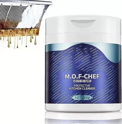 Mof Chef Cleaner Powder Heavy Oil Stain Pollution Cleaning Powder Multipurpose • £9.89
