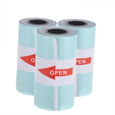 $11.49 • Buy 3Rolls 57*30mm Thermal Paper Sticker For PeriPage A6 PAPERANG P1/P2 Printer A6Q0