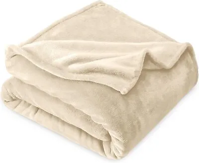  Fleece Blanket - King Blanket - Oyster - Lightweight Blanket For Bed  • $50.09