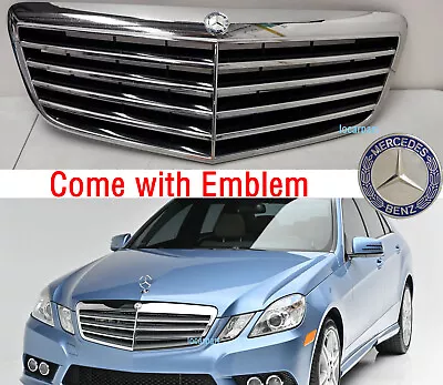 For Mercedes Benz W212 E350 E550 E63 Grill 2010 2011 12 2013 Grille W/Emblem • $118.99