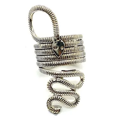 Vintage Sterling Silver 925 Shantilight Snake Handcrafted Ethnic Ring Size 7 • $75