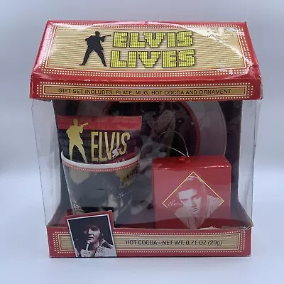 Elvis Presley Elvis Lives Mug & Plate Gift Set Signature Product Just For You • $18