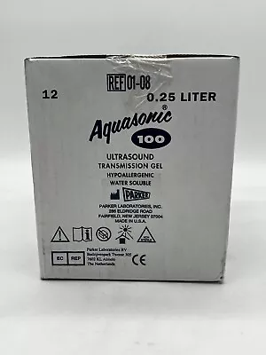 Aquasonic 100 Ultrasound Transmission Gel Water Soluble .25 Liters (Box Of 12) • $70