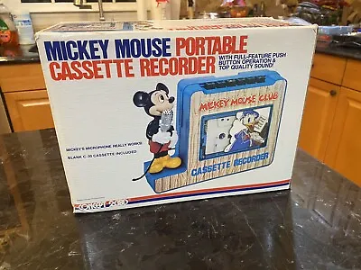 1960's Disney Mickey Mouse Club Cassette Recorder Made In Hong Kong NEW NRFB • $99.99