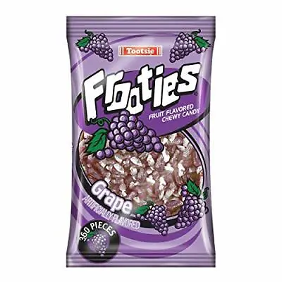 Grape Frooties - Tootsie Roll Chewy Candy - 360 Piece Count 38.8 Oz Bag • £22.83