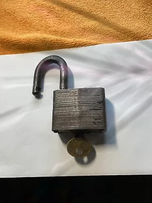 Vintage Master Lock No. 5 Padlock With  Original LION Keys - Smooth Working • $5.99