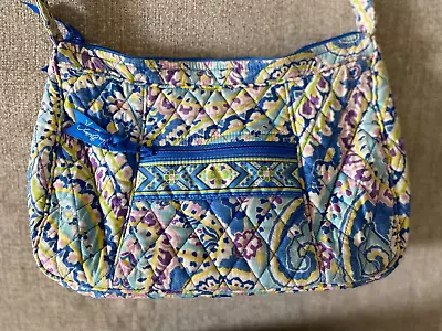 Vera Bradley Retired Capri Blue Pattern One Strap Top Zip Close Handbag / Purse • $15