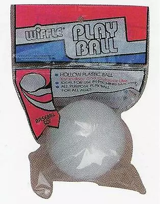 12 Baseball Plastic Wiffle® Balls WITHOUT HOLES • $24.95