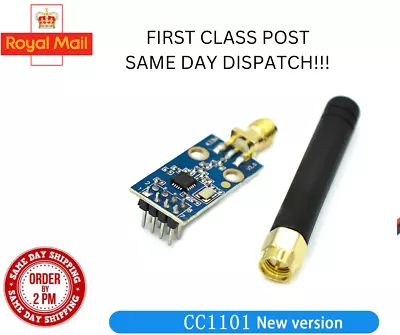 CC1101 Wireless Module With SMA Antenna Wireless Transceiver Module For Arduino  • £7.99