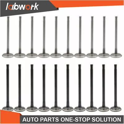 Labwork 20× Intake Exhaust Valves For Volvo C30 S60 S70 V40 XC60 XC90 6 Mm Stem • $35.15