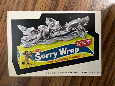 1974 Topps Wacky Packages Series #7 Sorry Wrap  ExMt • $4