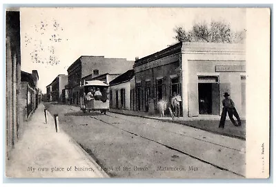 Matamoros Tamp Mexico Postcard Business Section Pearl Of Bravo Street View C1905 • $19.47