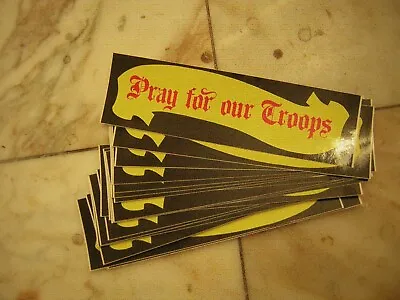 Pray For The Troops Bumper Stickers Lot Of 18 Vintage Early 1989-1990 Gulf War • $10
