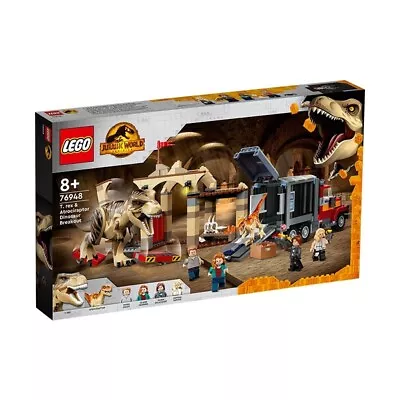 Brand New LEGO Jurassic World: T. Rex & Atrociraptor Dinosaur Breakout (76948) • $139.99