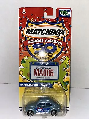 Matchbox Across America Massachusetts 1962 VW Beetle 50th Birthday Series • $16