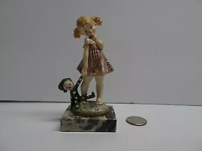 Vintage Fontanini Depose Italy Girl With Doll Figurine • $12