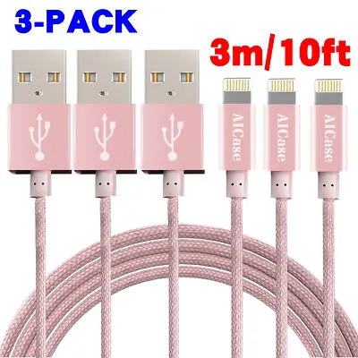$9.89 • Buy 3M Long Fast Charger USB Charging Cable For IPhone 14 13 12 11 Pro Max XR 8 7 6s
