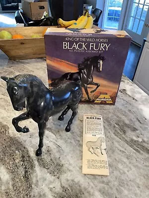 Vintage 1969 AURORA Black Fury King Of The Wild Horses Built Model Kit • $19.95