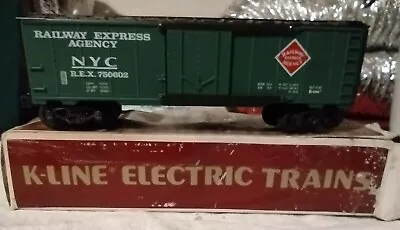 K Line K750602 Reefer NYC REA  O/O27 Railway Express Agency Train Car Used • $30