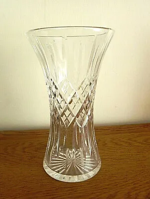 £14.99 • Buy Pretty Waisted Style Cut Crystal Vase
