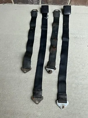 1965 Mustang Fastback Coupe Convertible Black Seatbelts 7-64 • $40