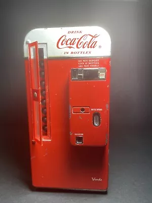  Vintage Coca Cola Metal Mini Vending Machine (For Parts Only) • $0.99