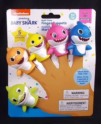 Nickelodeon Pinkfong Baby Shark Vinyl Finger Puppets NEW • $11.95