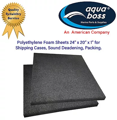 2 Polyethylene Foam Sheets 24” X 20”x 1” Shipping Case Sound Deadening Packaging • $37.99