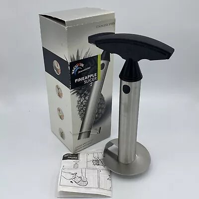 $9.99 • Buy Vacu Vin Pineapple Slicer Corer Stainless Steel Fruit Tool With Box Instructions