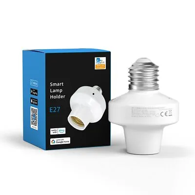 WiFi Smart E27 Light Bulb Holder Lamp Socket Adapter For Alexa And Google Home • $9.99