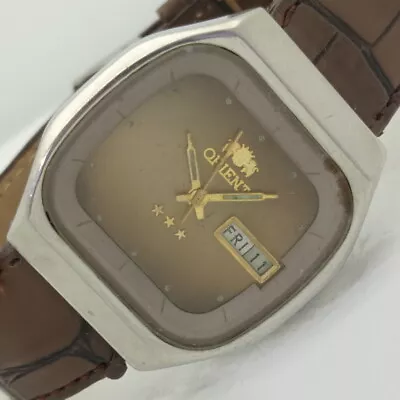 OLD ORIENT CRYSTAL AUTOMATIC 46941 JAPAN MENS ORIGINAL DIAL WATCH 007-a412784-1 • $15.50