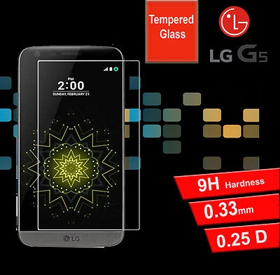 $7.99 • Buy For LG G5 Tempered Glass Clear Screen Protector For LG G5 