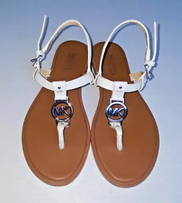 Michael Kors Women Optic White Sondra Thong Sandals Shoes 6.5M • $19.99