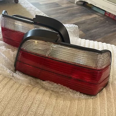 🏎️ 1992 - 1999 Red Clear Tail Light Pair For BMW E36 Coupe • $89.99