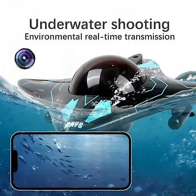 RC Boat Submarine Camera Underwater Pictures Phone Control Wi-Fi Ship I-Spy Toy • $26.91