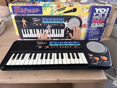 Casio Rapman Keyboard RAP-1 Voice Effector Hip Hop Piano Keys Vintage • $150